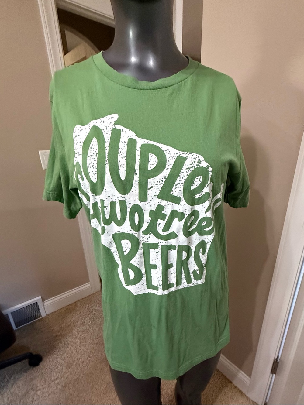 Bella Canvas Green 'Couple Two Three Beers' Graphic Tee